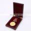 wooden packing box metal sport gold medal