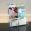 Black rotating PMMA document display stand plexiglass document display rack acrylic document holder