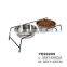 Wholesale Stainless Steel Wood Pet Dog Food Feeding Bowl