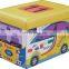 RTS lovely pink happy bus printing pvc foot rest ottoman stools for home living room furniture