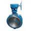 Stainless steel seal WCB body Triple eccentric worm gear driven butterfly valve
