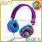 anime diamand fancy villus headphone /retractable fancy earcup headphone