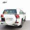 Plastic material body kit for Toyota land cruiser LC200 upgrade to 2018 style front bumper and rear bumper for LC200 facelift