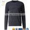 mens crew neck striped pullover wool sweater