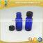 15ml blue bottles boston glass bottle with black cap                        
                                                                                Supplier's Choice