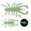 Новые 3,5/7 см 5 штук/пакет Нанесенные на мишуру (Centipede Shrimp) мягкие приманки, искусственные пластмассовые светоотражающие приманки для морской рыбы
