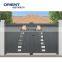 main gate pillars design, main gate grill colour, automatic sliding main gate