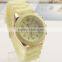Hottest Slicone watch Geneva Casual wristwatches With Japan Quartz Unisex WristWatches For Men Women as gift