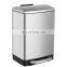 High Quality Household 12L Soft Closed Pedal Trash Bin Stainless Steel Pedal Bin for Bathroom Kitchen