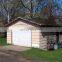 Prefabricated steel metal car garage one story movable cheap