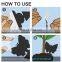 Catch insect glue trap  agricultural fruit   flower shaped black sticky trap  fly exterminator sticky insect trap