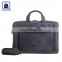 Hot Selling Anthracite Fitting Cotton Lining Material Genuine Leather Laptop Bag Manufacturer
