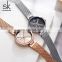 SHENGKE Elegant Lady Wristwatch Stainless Steel Mesh Band Quartz Watches Original Design Watches  K0102L
