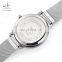 SHENGKE Steel Mesh Band Watch K0050L Soft Wear Office Lady Quartz Watches Sliver Simple Design Girls Watch