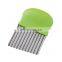 2022 Household Tool Manual Vegetable Knife Fries Stainless Steel Crinkle Potato Cutter