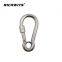 304/316 Stainless steel carabiner hook with eyelet and nut