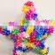 Plastic Ribbon Bow Decoratived Christmas Swag/ Wreath with 176 Star Bows