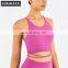 Free Design padded Sexy sports bra Cross Hollow Back Yoga Bra For Pilates Nuls Series