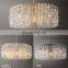 Modern Uniquely Art K9 Crystal Chain Pendant Chandelier Lighting Fixture For Living Room Dining Room Kitchen Island Foyer Lobby