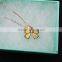 2015 factory direct sell personality latest design fashion valentine's gift bowknot pendant necklace costume jewelry necklace