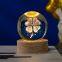 3D Creative Crystal Ball Desktop Night Light Led Crystal Ball Lamp Table Lamp Home Decor Night Lights
