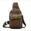 canvas material sport cross bag chest bag for women