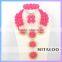 Mitaloo MT0004 New Arrival African Nigerian Bridal Beads Jewelry Set