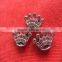 Compet produce 10mm slide charm crown, metal crown, fashion full rhinestone crown