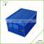 Heat resistance collapsible plastic basket with lid
