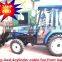 35hp,40hp 4wd farm tractor with loader and backhoe,4cylinders,8F+2R shift,with Cabin,heater,fan,fork,blade