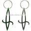 green alloy key chain beer bottle opener