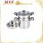 MSF-L3918 American 24cm or 20cm stainless steel steamer pots 4pcs food steamer set