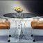 wholesale fashionable clear round acrylic dining table