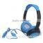 2016 Mix-color private model fashionable stereo flexible headphones with inline mic for phone skype laptop