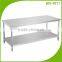 Stainless Steel Furniture Kitchen Hotel Restaurant Working Table Benches With Under Shelf China Gold Supplier