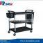 Winco 3 Tier Black Utility Cart