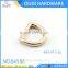 New design metal d ring shoe accessories light gold metal shoe buckles