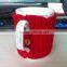 Fashion knit cup cosy for coffee warmer crochet mug sleeve set