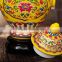 Chinese handpainted retro antique porcelain jar for home decoration