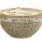 scented candle in ceramic jar