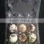 Clear disposable Clamshell blister plastic quail eggs tray 6/12/24/30 holes slots