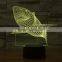 Color Changing 3D Dolphin LED Night Lamp