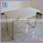 Home used Modern Desktop table Metal frame white Computer Table