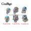 Multicolor Metal Charm Skull Beads For Paracord Bracelet Knife Lanyards Jewelry Making Accessories #FLQ076/78/80-MC