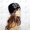 Papular Crochet Hats 8cm Large Flower Crochet Beanie Hats For Women