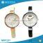 Women fashion design pu strap stainless steel case fitness watch