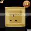 2015 NEW design British standard PC 13A 250V 1 gang wall electric switch socket