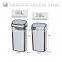 8 10 13 Gallon Infrared Touchless Dustbin Stainless Steel Waste bin rubber wheels for trash bin SD-007