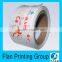 Custom clear plastic transparent self adhensive label sticker with logo wholesale