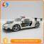  China wholesale plastic white plastic police toy sport car